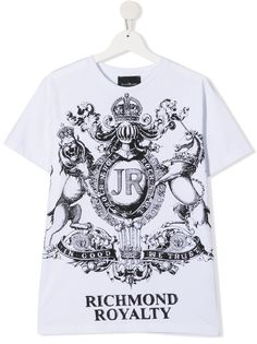 John Richmond Junior футболка с монограммой