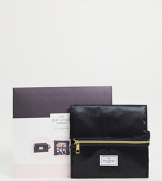 Плоская шелковая косметичка черного цвета The Flat Lay Co X ASOS Exclusive-Бесцветный