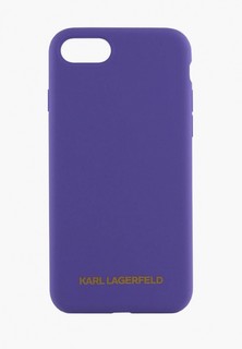 Чехол для iPhone Karl Lagerfeld 7 Plus / 8 Plus, Liquid silicone Gold logo Violet