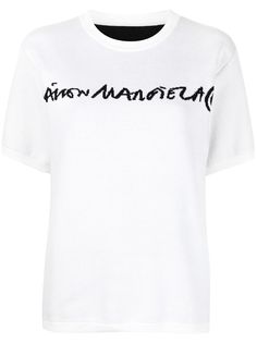 MM6 Maison Margiela двусторонняя трикотажная футболка