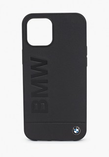 Чехол для iPhone BMW 12 Pro Max (6.7), Signature Genuine leather Logo imprint Black