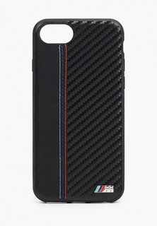 Чехол для iPhone BMW 8 / SE 2020, Smooth/Carbon effect PU Black