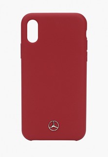 Чехол для iPhone Mercedes-Benz X / XS, Silicone line Red