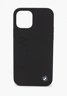 Чехол для iPhone BMW 12/12 Pro (6.1), Signature Liquid silicone Laser logo Black