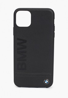 Чехол для iPhone BMW 11 Pro Max, Signature Logo imprint Leather Black