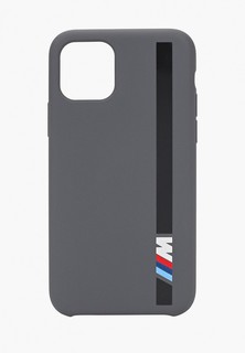 Чехол для iPhone BMW 11 Pro, M-Collection Liquid silicone Vert stripe Dark grey