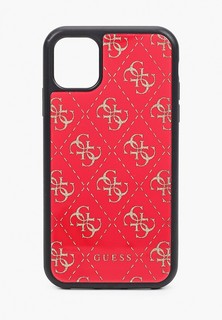 Чехол для iPhone Guess 11, Double layer 4G Peony Glass Red