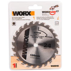 Пильный диск Worx твердосплавный 24T TCT 120х1,2х9,5 мм