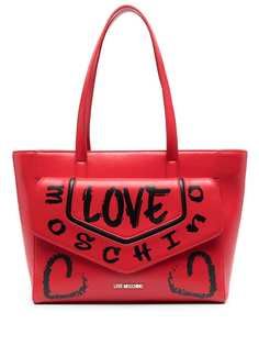 Love Moschino сумка-тоут с принтом