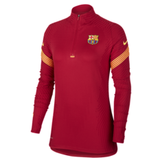 Женская футболка для футбольного тренинга FC Barcelona VaporKnit Strike - Красный Nike
