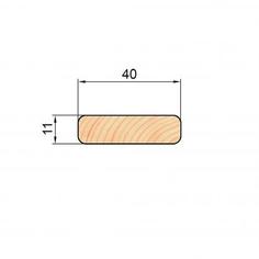 Брусок строганый 11х40х1000 мм хвоя сорт Экстра без сучков АРЕЛАН