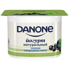 Йогурт Danone Черная смородина, мята 110 г