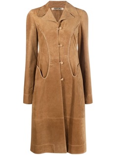 KNWLS длинное пальто с плетеными вставками Charlotte Knowles