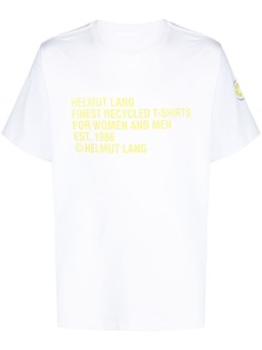 Helmut Lang футболка Recycled с логотипом