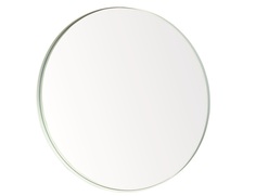 Настенное зеркало гала 90*90 (simple mirror) белый 4 см.