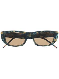 Thom Browne Eyewear солнцезащитные очки в прямоугольной оправе черепаховой расцветки