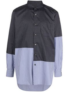 Engineered Garments рубашка в технике пэчворк