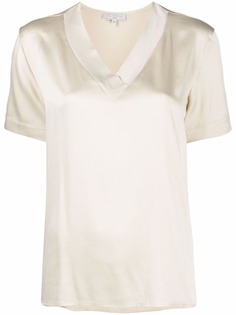 Antonelli атласная блузка с V-образным вырезом