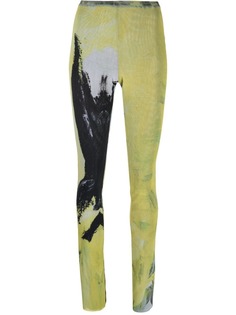 Ottolinger узкие брюки с абстрактным принтом