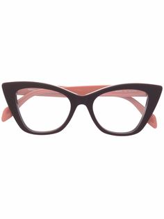 Alexander McQueen Eyewear очки в оправе кошачий глаз