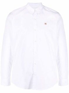 Maison Kitsuné рубашка с вышитым логотипом