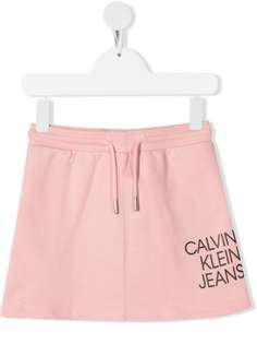 Calvin Klein Kids юбка с кулиской и логотипом