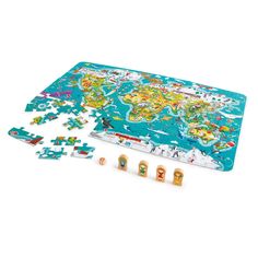 Развивающая игра Hape Головоломка Карта мира (E1626_HP)
