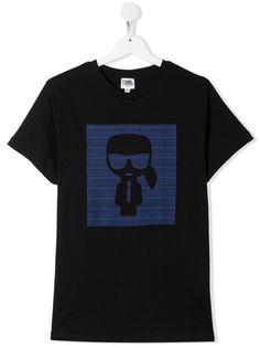 Karl Lagerfeld Kids футболка с графичным принтом