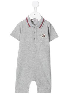 Moncler Enfant комбинезон с нашивкой-логотипом