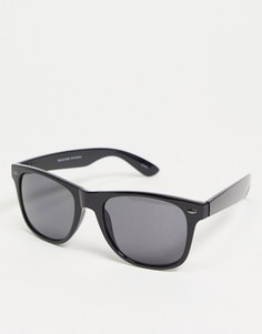 Черные солнцезащитные очки в квадратной оправе Selected Homme-Черный цвет