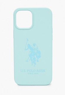 Чехол для iPhone U.S. Polo Assn. 12 Pro Max (6.7), Liquid Silicone Double horse Mint