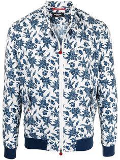 Kiton куртка с цветочным принтом