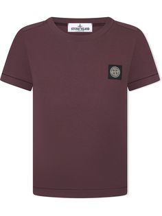 Stone Island Junior футболка с нашивкой-логотипом