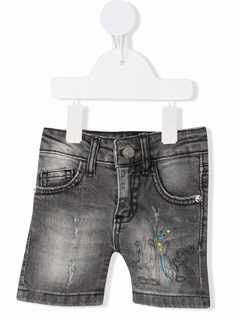 Iceberg Kids джинсовые шорты с принтом