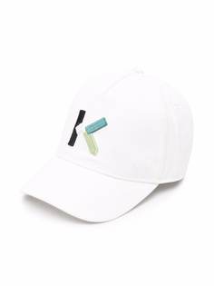 Kenzo Kids твиловая кепка с вышитым логотипом