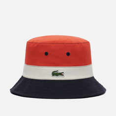 Панама Lacoste Lightweight Reversible Colourblock, цвет красный