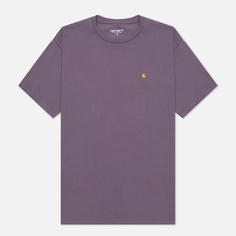 Женская футболка Carhartt WIP W S/S Chase, цвет фиолетовый