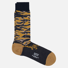 Носки maharishi Tiger Stripe Camo Jacquard, цвет жёлтый, размер 41-45 EU