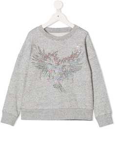 Zadig & Voltaire Kids толстовка со стразами