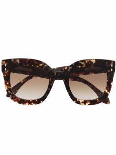 Isabel Marant Eyewear солнцезащитные очки в оправе кошачий глаз черепаховой расцветки