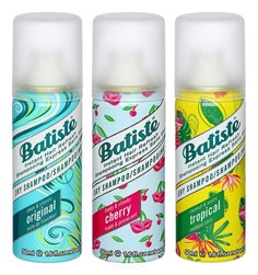 Набор сухих шампуней Chery + Tropical + Original 3x50 мл Батист Batiste