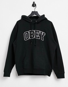 Спортивный худи черного цвета Obey-Черный цвет