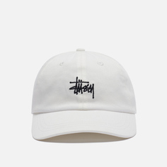 Кепка Stussy Stock Low Pro Printed Logo, цвет белый