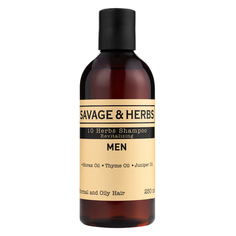 Мужской восстанавливающий шампунь с 10 травами Savage&Herbs