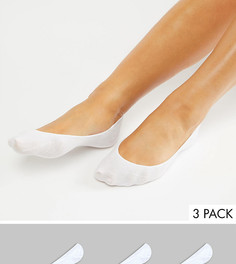 3 пары белых носков Monki-Белый