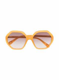 Chloé Kids солнцезащитные очки в шестиугольной оправе