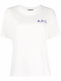 A.P.C. футболка с логотипом