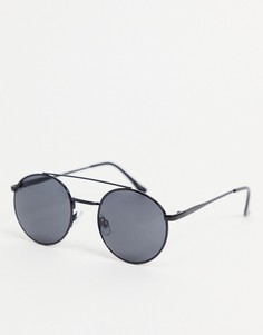 Круглые солнцезащитные очки с двойной планкой Madein-Черный цвет Madein.