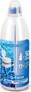 Жидкое средство ВАШЕ-ХОЗЯЙСТВО D-Force Blue, для биотуалетов, 1,8 л (4620015698311)