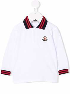 Moncler Enfant рубашка поло с нашивкой-логотипом